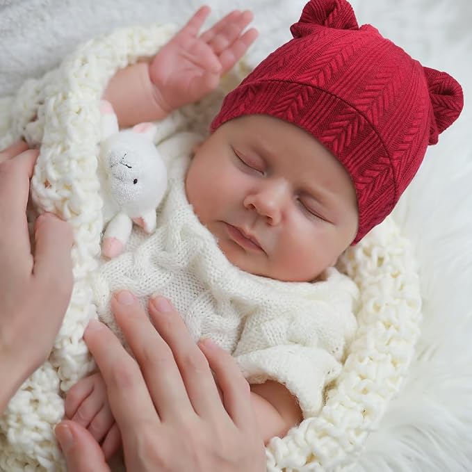 DRESHOW BQUBO 6 Pack Baby Hats for Boys Girls Unisex Baby Hat Soft Knit Cap - Image 2