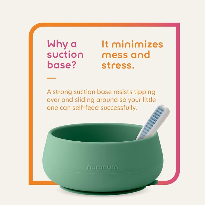 NumNum Baby Bowl & 2 Pack GOOtensils Baby Spoons, Suction Bowls - Image 4