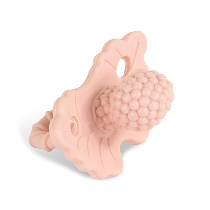 RaZbaby RaZberry Silicone Teether Pacifier – Teething Relief by RaZbaby