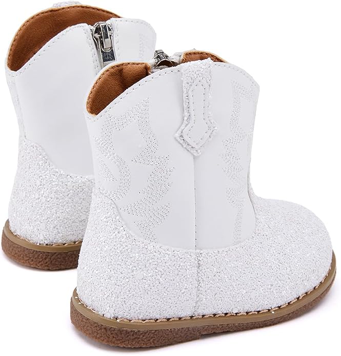 BMCiTYBM Baby Cowboy Cowgirl Boots Infant Western Shoes Boys Girls Round Toe - Image 5