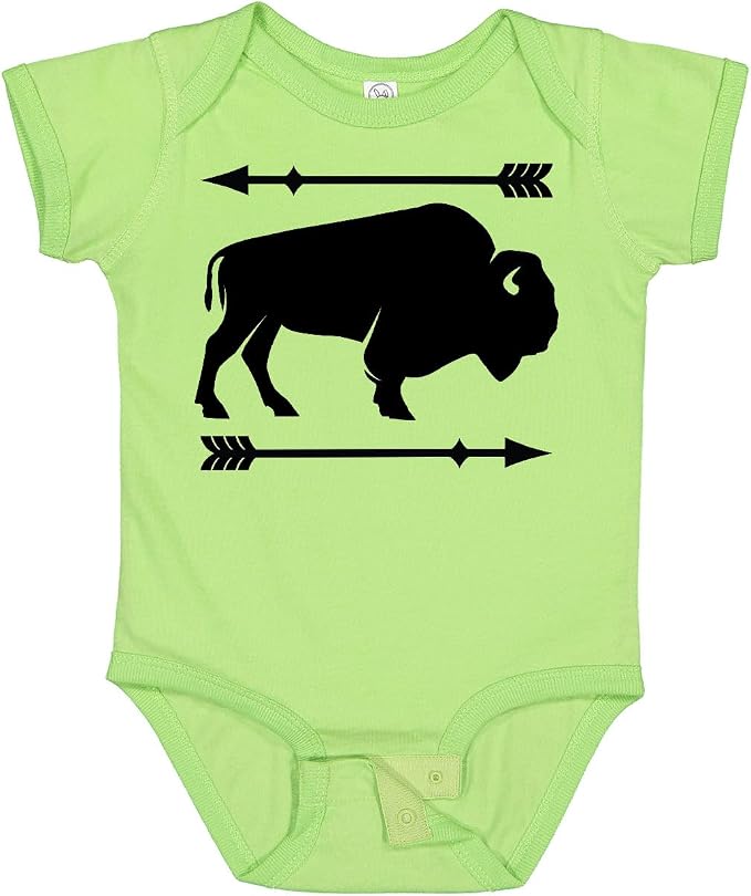 inktastic Buffalo Cute Animal Western Baby Bodysuit by Inktastic