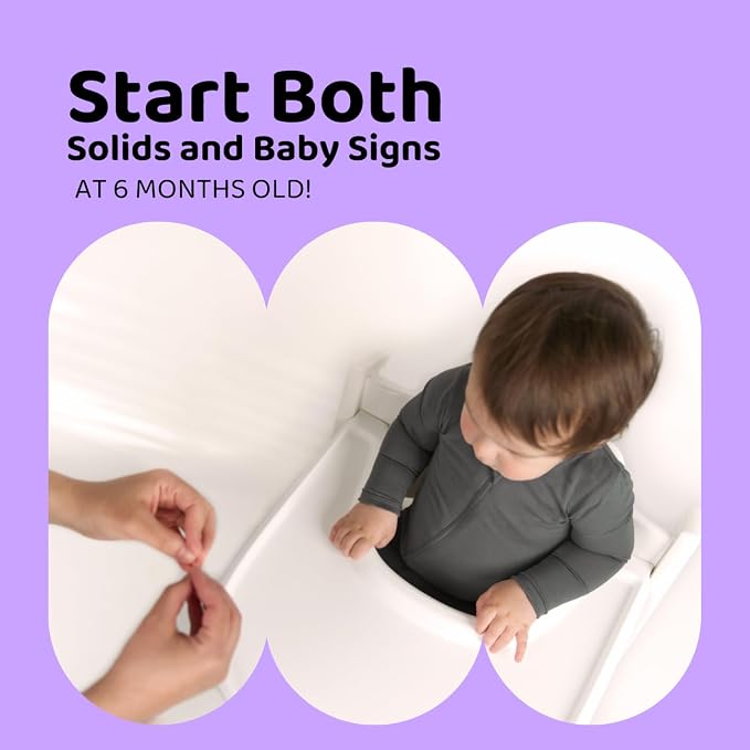 APLAINR Baby Sign Language Bib, Silicone Baby Bibs, ASL Graphics, Food Catcher - Image 6