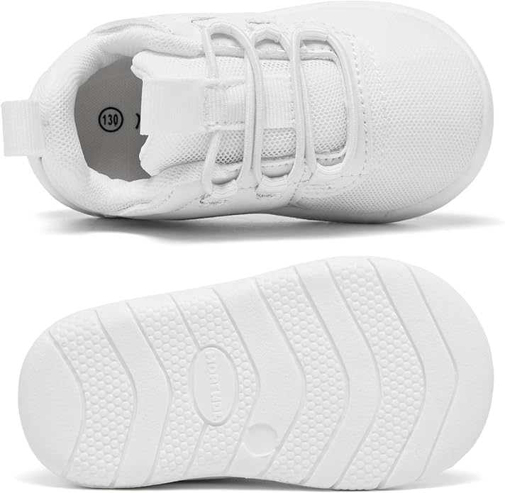 MORENDL Toddler Slip On Sneakers Baby Walking Shoes Non-Slip Breathable Unisex - Image 4