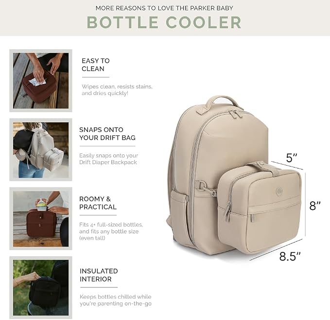 Parker Baby Drift Neoprene Insulated Baby Bottle Cooler | Soft & Waterproof - Image 4