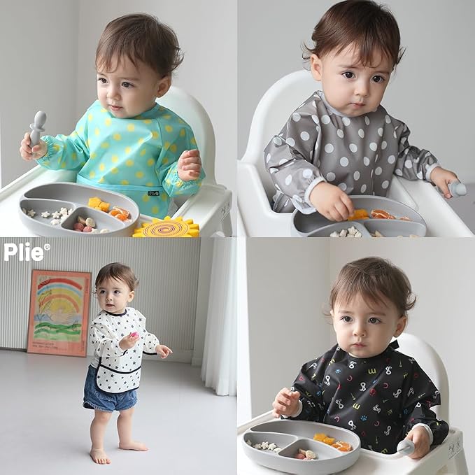 Long Sleeve Waterproof Bib for Toddlers – Feeding Smock for Baby Mealtime - Image 7