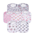 7 Pack Baby Cotton Absorbent Bibs by Gelisite