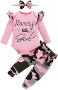 Newborn Baby Girl Clothes, Infant Girl Outfits Long Sleeve Ruffle Romper + by AOSWEP