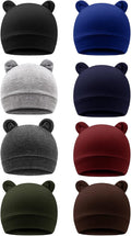 DRESHOW BQUBO 8 Pack Unisex Baby Beanie Hat Infant Toddler Kid Hats Baby Soft by DRESHOW