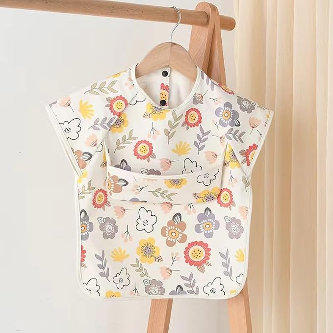 GZMM Waterproof Baby Bibs, Infant Toddler Extra Cover Feeding Bib - Image 9