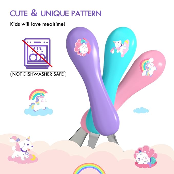Lehoo Castle 6 Pieces Toddler Utensils, Kids Silverware - Image 6