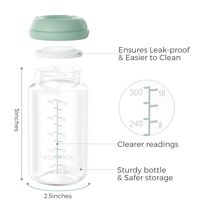 Momcozy Natural Baby Bottle, BPA Free Breast Milk Container, Storage Collection - Image 6