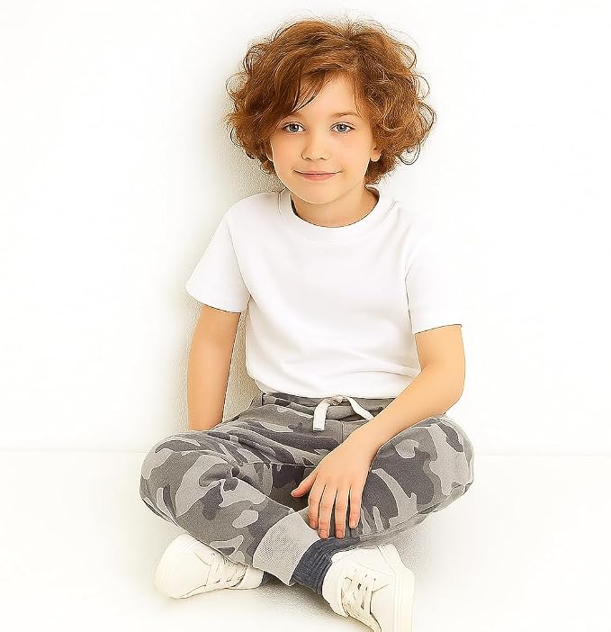 Boys Pants, Toddler 3 Pack Drawstring Elastic Sweatpants Cartoon Active Joggers - Image 5