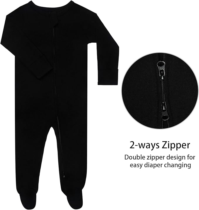 GUISBY Long Sleeve Baby Footed Pajamas - Image 3