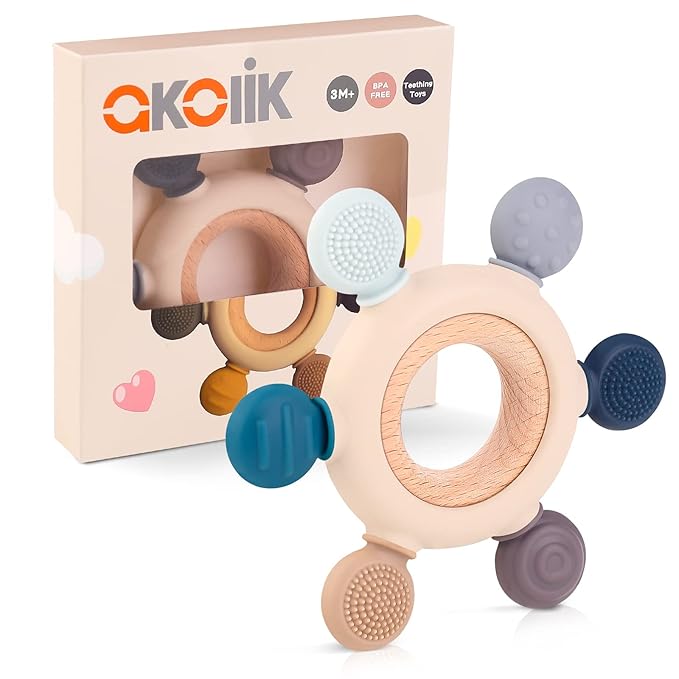 akolik Baby Teething Toys, Teething Relief Toy, BPA Free Baby Chew Toys Infant by Unknown