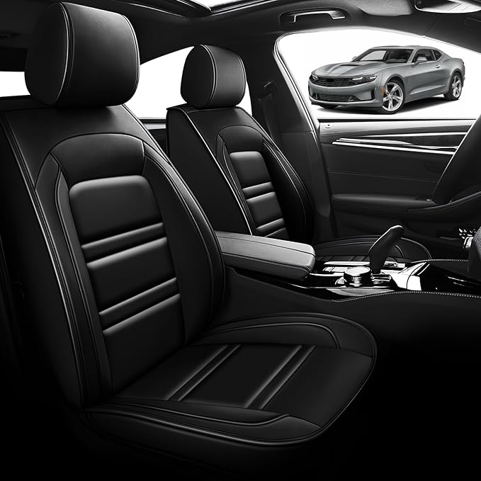 Seat Cover for Camaro 2000-2023 | Car Seat Covers Front Seats, Waterproof Seat - Image 2