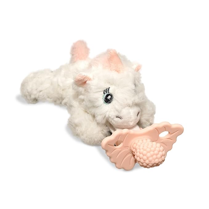 RaZbaby Unicorn RaZbuddy w/RaZberry Teething Relief Pacifier – Soothes Sore by RaZbaby