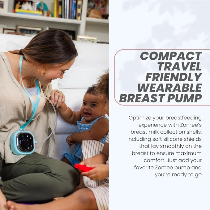 Zomee Z2 Double Electric Breast Pump, Hands Free Pumping Hospital Grade 3 Modes - Image 4