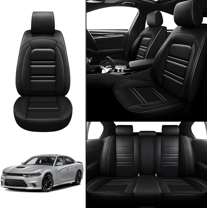 Car Seat Covers for Dodge Charger 2006-2023 | 5-Seats Leather Seat Covers - Image 2