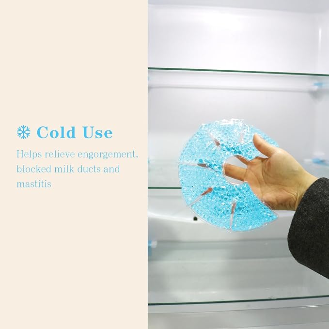 Hot/Cold Breast Gel Bead Ice Packs Breast Cooling/Heat Pads Relief - Image 7