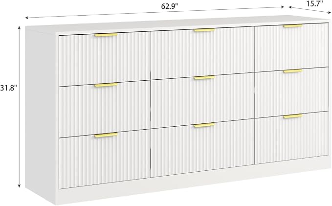 9 Drawer Dresser for Bedroom - Image 5