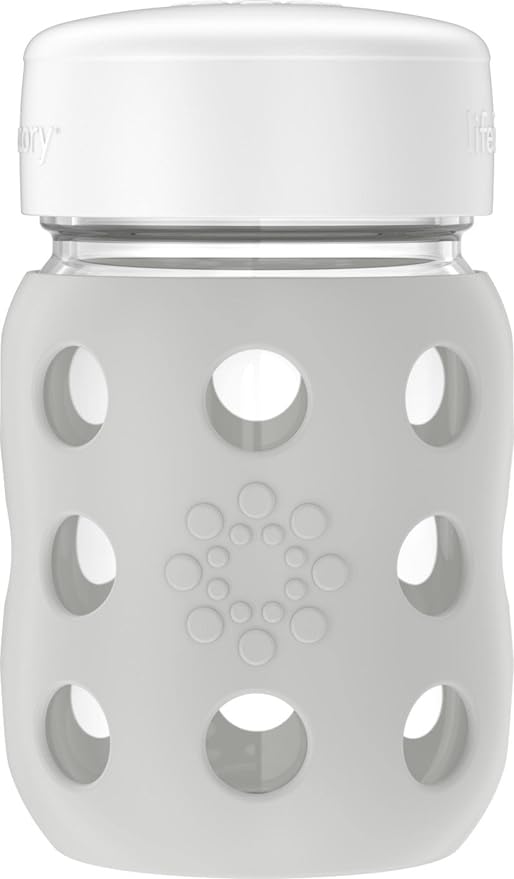 Lifefactory 8-Ounce Wide Neck Glass Baby Bottle by Lifefactory