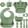 BXLL Olive Green 10 Pcs Baby Led Weaning Supplies by BXLL