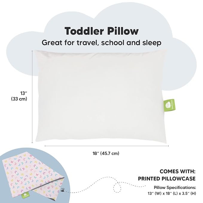 Toddler Pillow with Pillowcase - Image 3