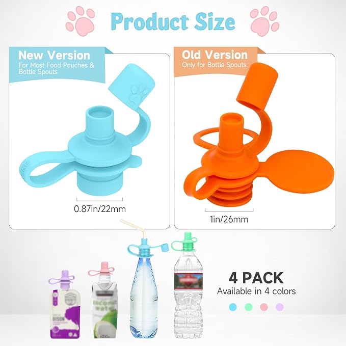MORLIKE LIVING 2-in-1 Water Bottle Cap, 100% Silicone Topper - Image 6