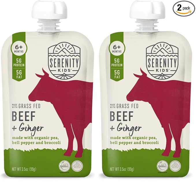 Serenity Kids 6+ Months Baby Food Pouches Puree Made by SerenityKids