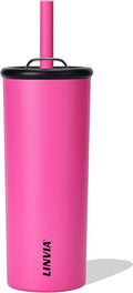 Candy Tumbler, 20 oz Kids Insulated Stainless Steel Water Bottle by LINVIA