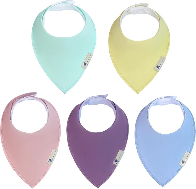 Blue Wren Magnetic Bandana Drool Bibs 5-pack by Unknown