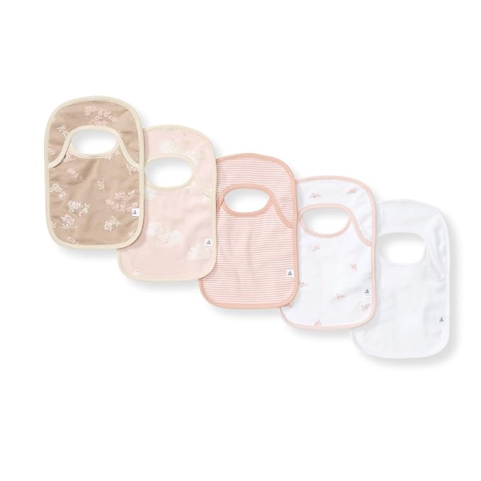 Burt's Bees Baby Organic Baby Bibs – 100% Cotton Newborn Infant Bibs by BurtsBeesBaby