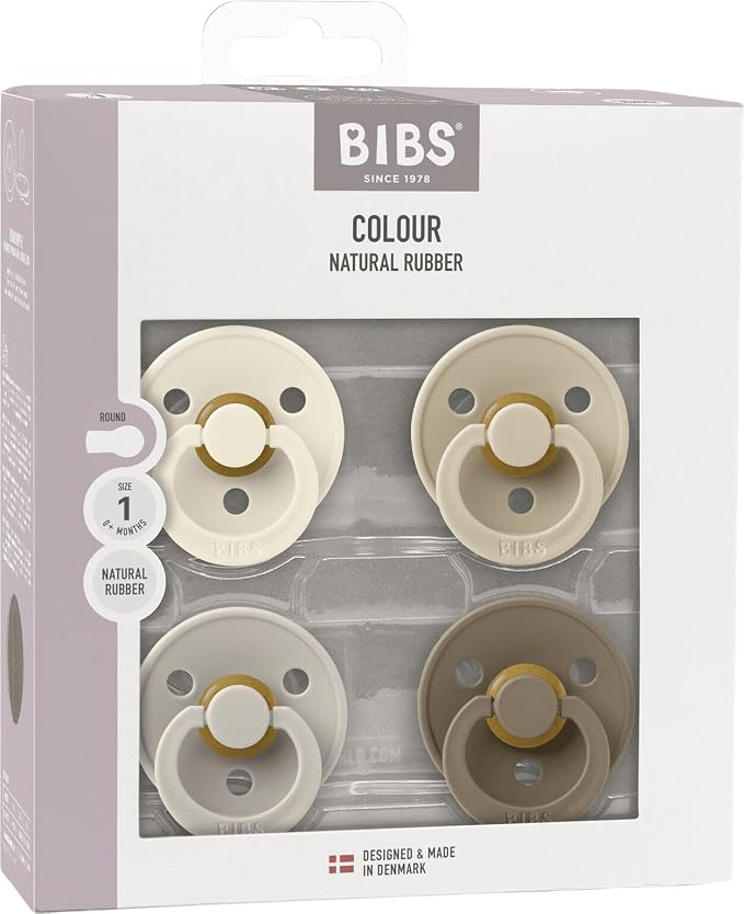 BIBS Pacifiers - Colour 4-Pack | BPA Free Baby Pacifier | Round Nipple Binkies - Image 8