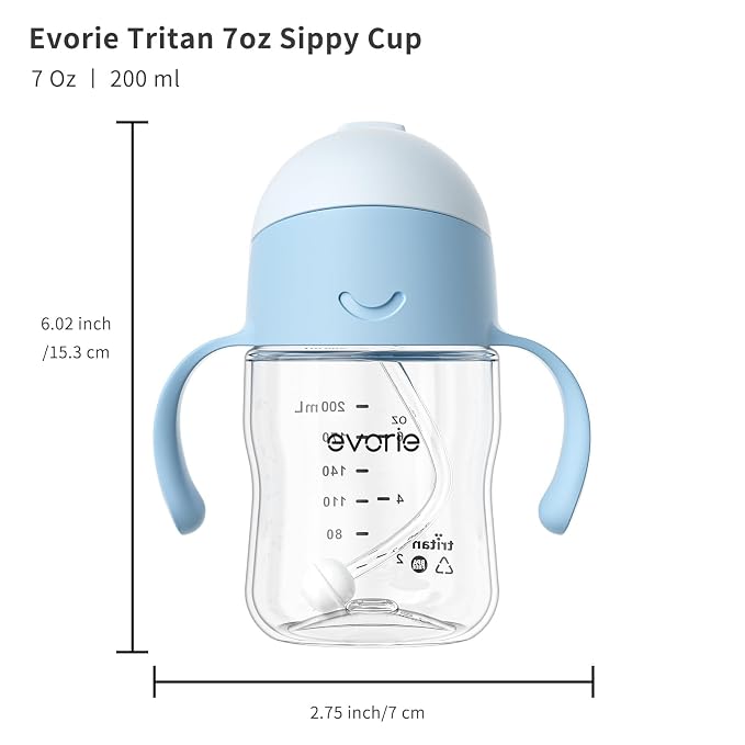 Evorie Tritan Weighted Straw Sippy Cup - Image 7