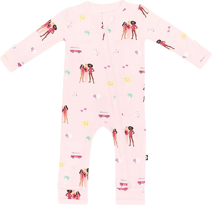 KYTE BABY Unisex Rayon Made From Bamboo Zippered Rompers 0-24 Months by KYTEBABY