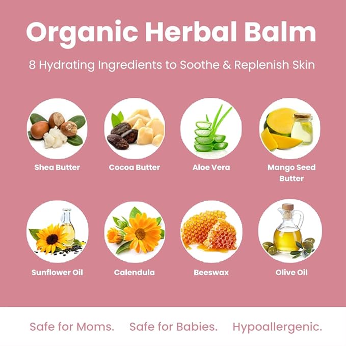 Organic Nipple Butter for Breastfeeding Mothers | Lanolin Free Nipple Cream - Image 3