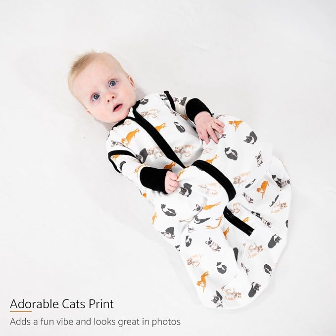 LollyBanks Baby Sleep Sack, 100% Cotton Wearable Blanket 2-Way Zipper Sleep - Image 3