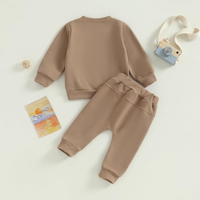 Tiaham Baby Boy Clothes Girl Outfits Fashion Sweatshirt Sweat Pant Kids Toddler - Image 4