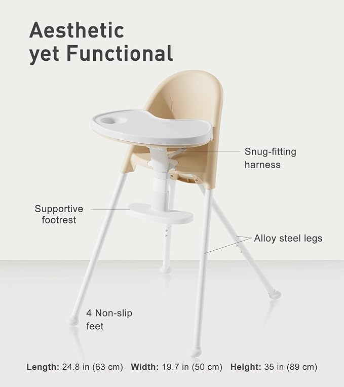 Funny Supply 3-in-1 Cute Folding High Chair, High Chairs - Image 8