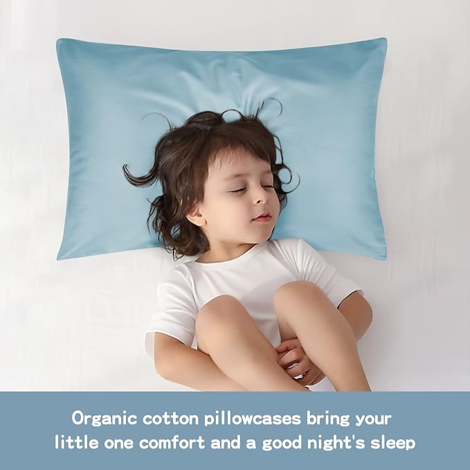 Soft Organic Cotton Toddler Pillowcases 14 X 20 Inches, Fit 13 X 18, 14 X 19 - Image 4