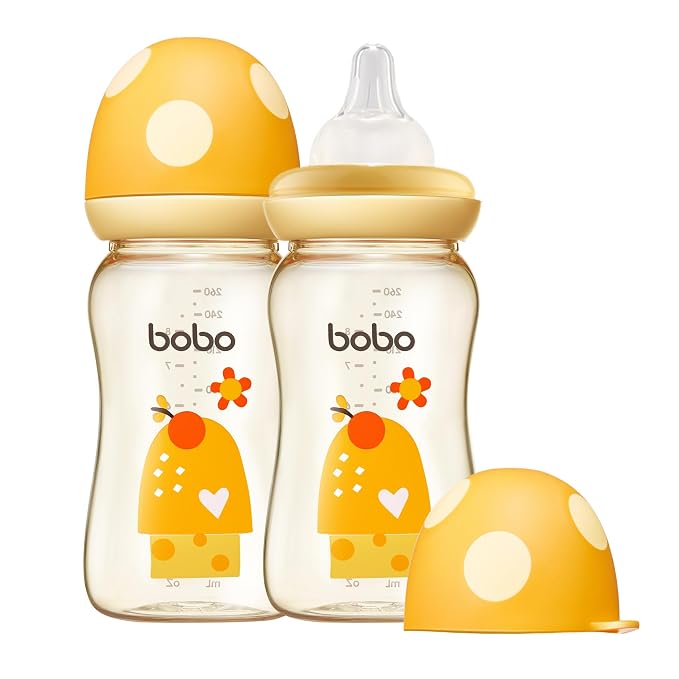 YOHKOH PPSU Baby Bottle Wide Neck, Newborn Anti-Colic Baby Bottle by Home