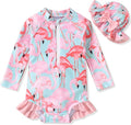 Aalizzwell Baby Girls Long Sleeve One Piece Swimsuit by Aalizzwell