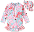 Aalizzwell Baby Girls Long Sleeve One Piece Swimsuit by Aalizzwell