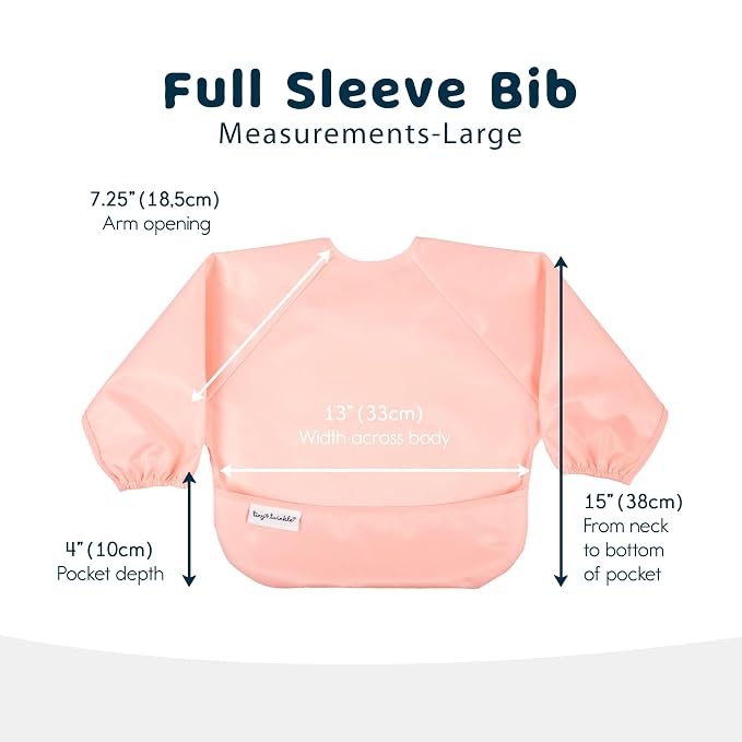 Tiny Twinkle Long Sleeve Bib for Babies & Toddlers – 2 Pack Waterproof Smock - Image 5