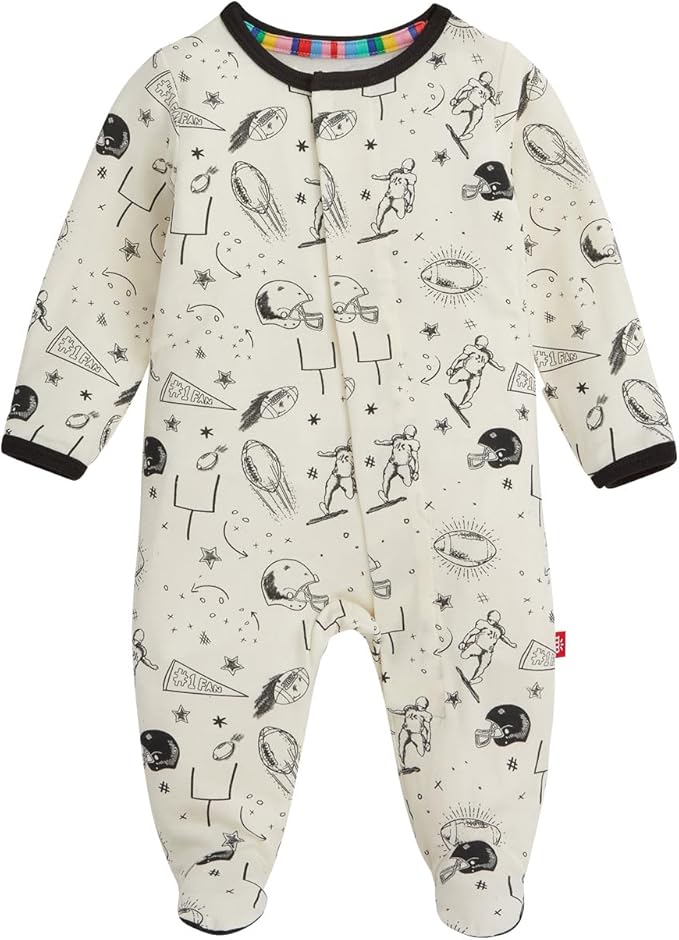 Magnetic Me Boys Modal Magnetic Baby Footie Pajamas | Silky Soft Modal Fabric | by magneticme