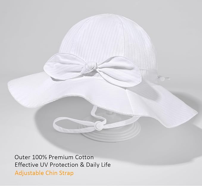 Baby Girl Sun Hat Summer Foldable Beach Hats - Image 4