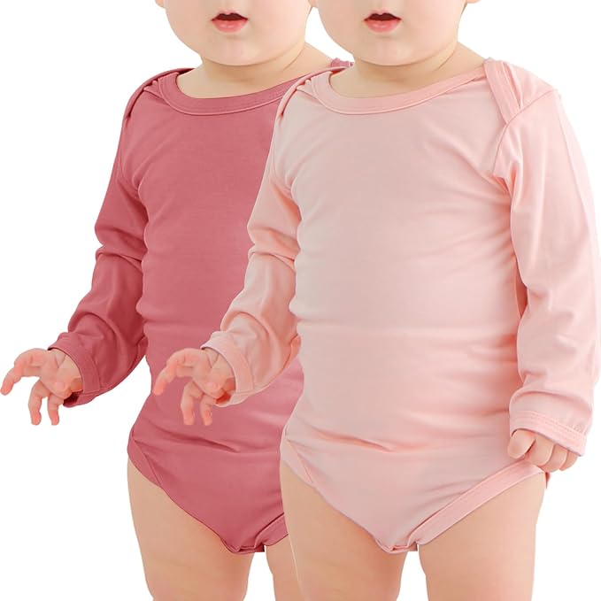 Jimonda Bamboo Baby Bodysuit Long Sleeve Infant Romper Soft Boy Girl Unisex by JimondaBaby