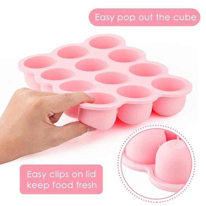 Samuelworld Baby Breast Milk and Food Storage Container, 12 Portions x 2.5oz - Image 3