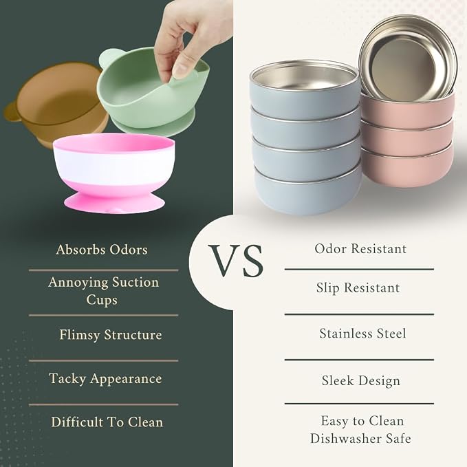 Monkey Proof™ Non-Toxic Stainless Steel Child Bowl 5” - Image 3
