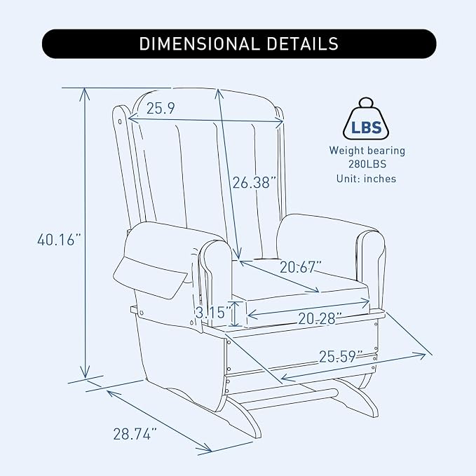 SafeRocker Standard Glider Rocker - Image 2